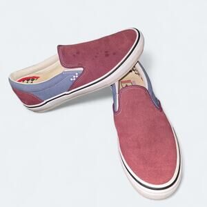 Vans Skate Slip-On  Moonlight Blue/Mauve Wine Mens Size 9.5 Shoes